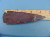 Reproduction arrowhead  4 1/4 inch jasper z293