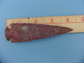 Reproduction arrowhead  4 1/4 inch jasper z238