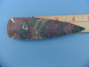 Reproduction arrowhead  4 1/2 inch jasper z239