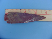 Reproduction arrowhead  4 inch jasper z344