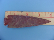 Reproduction arrowhead  4 inch jasper z344
