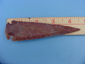 Reproduction arrowhead  4 1/2 inch jasper z343