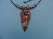 2 1/4" arrowhead custom reproduction arrowhead necklace wrn62