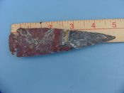 Reproduction pretty spearhead arrowhead  4.75  inch jasper z228