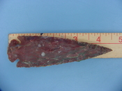 Reproduction arrowhead  4 1/2 inch jasper z276