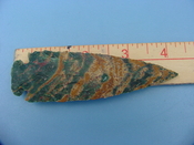 Reproduction arrowhead  4 1/4 inch jasper z240