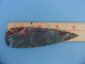 Reproduction arrowhead  4 1/4 inch jasper z291