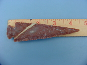 Reproduction arrowhead  4 1/4 inch jasper z257