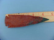 Reproduction arrowhead  4 1/2  inch jasper z220