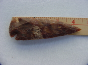 Reproduction arrowheads 4 1/2  inch jasper x81