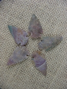 5 special arrowheads reproduction multi colored arrowheads k73