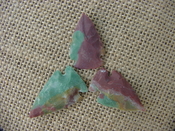3 special arrowheads reproduction multi colored arrowheads k106