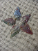 5 special arrowheads reproduction multi colored arrowheads k83