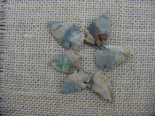 6 special arrowheads reproduction multi colored arrowheads k48