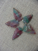 4 special arrowheads reproduction multi colored arrowheads k109