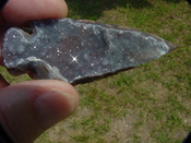 2.91 arrowhead geode beautiful dark geode arrowhead point kd70