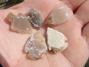 5 mini arrowheads tiny geodes beautiful arrowheads points kd 83