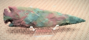 Reproduction spearhead 6 inch jasper or agate stone 6.11" ya152