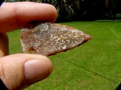 1.92" arrowhead geode beautiful brown geode arrow point kd390