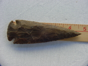 4 3/4 inch reproduction spearhead brown spear stone point x118