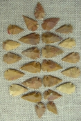25 stone arrowheads sandalwood reproduction arrow heads sw22