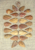 25 stone arrowheads sandalwood reproduction arrow heads sw19