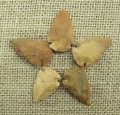 5 stone arrowheads sandalwood reproduction arrow heads sw16
