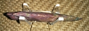 Reproduction spear head 3 3/4 inch stone jasper point ya333
