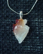 1.04" druzy arrowhead necklace replica beautiful crystal na53