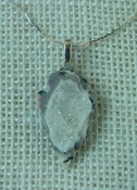 1.28" druzy arrowhead necklace reproduction drusy crystal na47