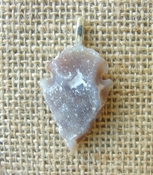 1.40 drussy arrowhead necklace replica beautiful crystal na155
