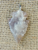 1.61 geode arrowhead necklace replica beautiful crystal na99
