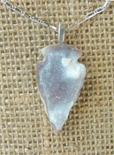 1.35 drussy arrowhead necklace replica beautiful crystal na92