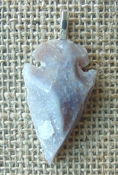 1.62 geode arrowhead necklace replica beautiful crystals na160
