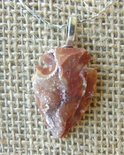 1.21" druzy arrowhead necklace replica beautiful crystals na95