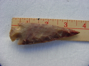 Reproduction spear head spearhead point 3 1/2  inch jasper x171