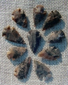 10 arrowheads with spots speckled spotted reproduction  ks515