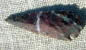 3.50 inch spearhead maroon dotted reproduction spear point jr5