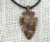 1.35 inch arrowhead necklace reproduction browns markings na179
