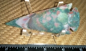 Reproduction spearhead 3 3/4  inch jasper point for sale ya341