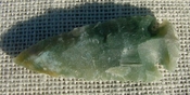 3.25" inch spearhead translucent transparent stone replica jr69