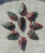 9  green with red multi colors reproduction arrowheads ks562