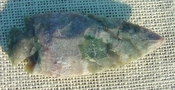 4.00" multi color spearhead stone replica wide spear point jw106