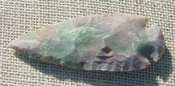 4.00" pastel spearhead stone replica wide spear point jw108