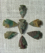 7  green with red multi colors reproduction arrowheads ks551