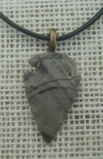 Arrowhead necklace 1.35" replica arrowhead point necklace na110