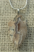 1.46" geode arrowhead necklace replica beautiful crystal kd217