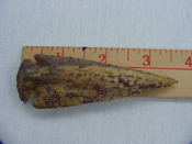 Reproduction spear head spearhead point 3 3/4  inch jasper x194