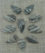 10  replica arrowheads striped stone arrowhead bird point ks511