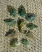 10 replica arrowheads color stone arrow head bird points sa33